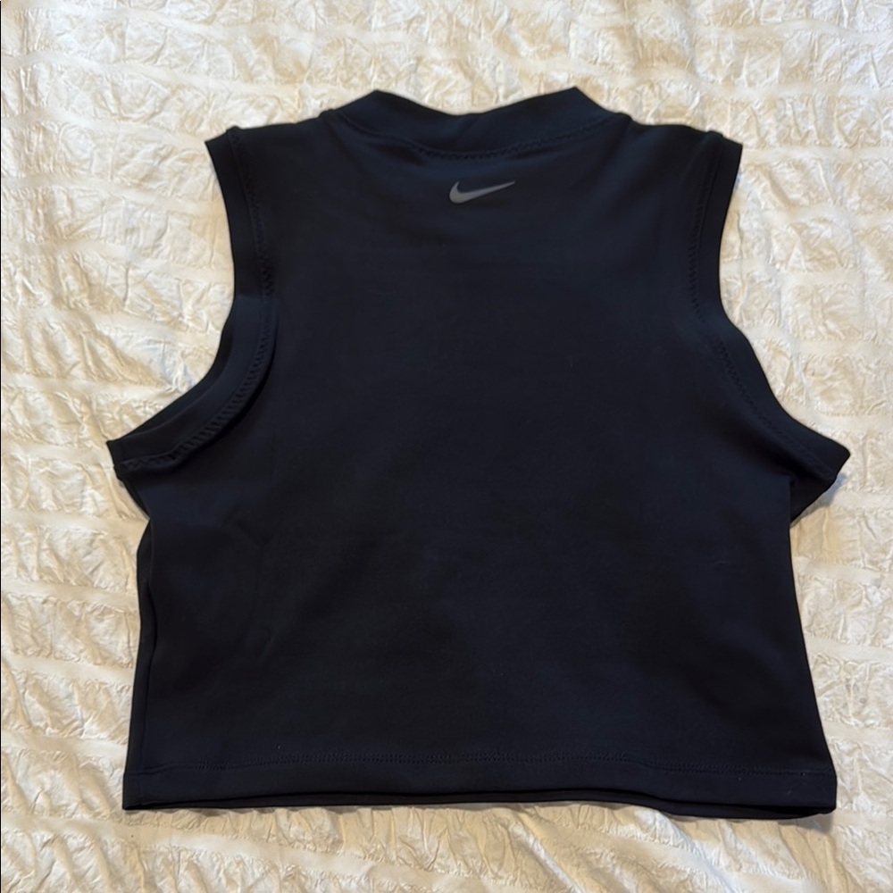 Nike Black Sleeveless Muscle Tee Crop